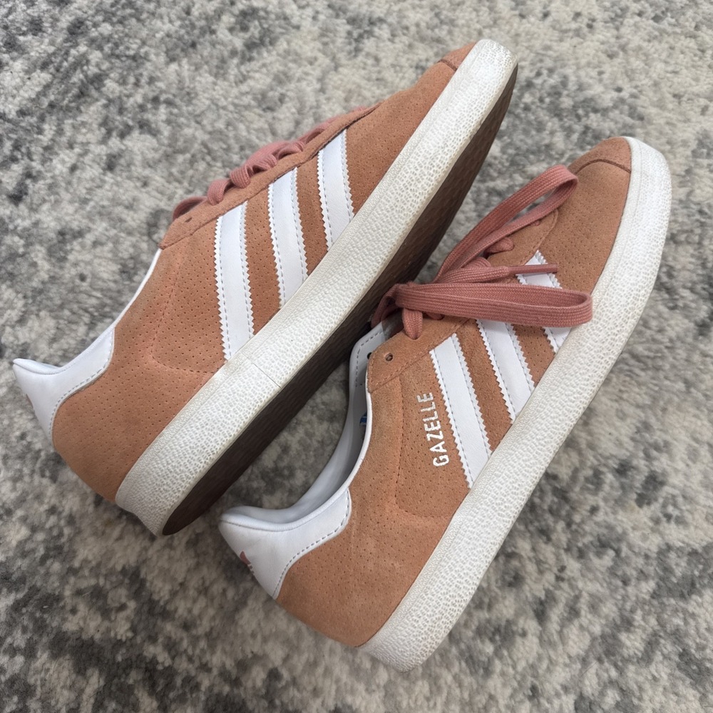Adidas Gazelle Peach Women's 7 Great Condition Rare - Picture 2 of 5